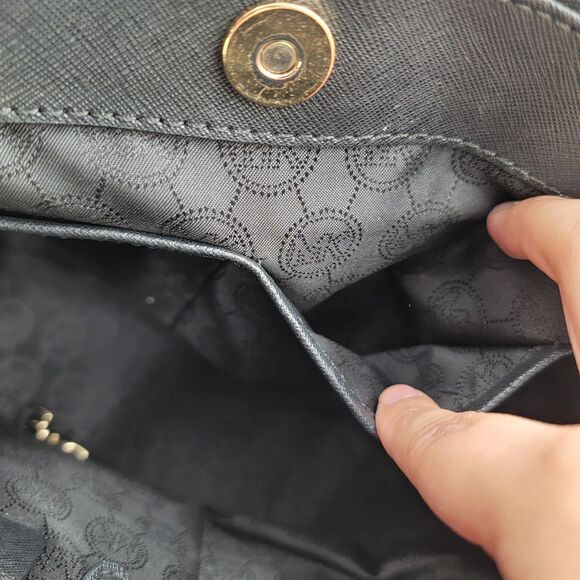 Michael Kors Sutton Selma Saffiano Leather Black Hand Bag 30S4GTVS6L - Picture 8 of 15